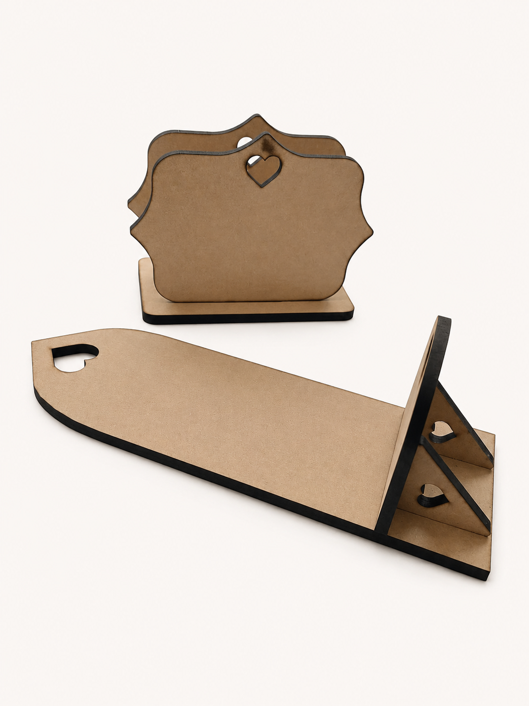 Heart Napkin holder with shelf kit