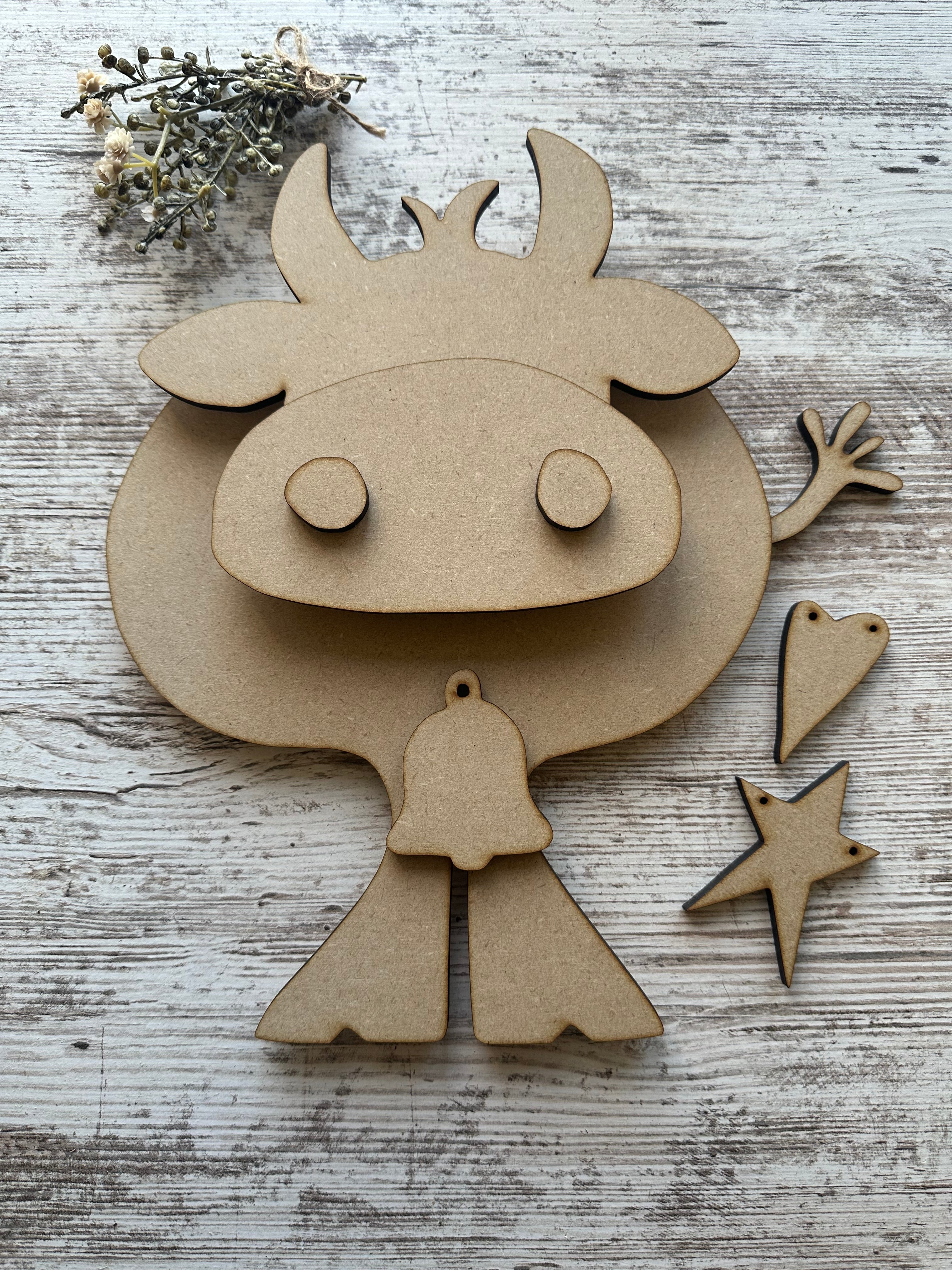 Hanging Cow – Booxie & Button Designs