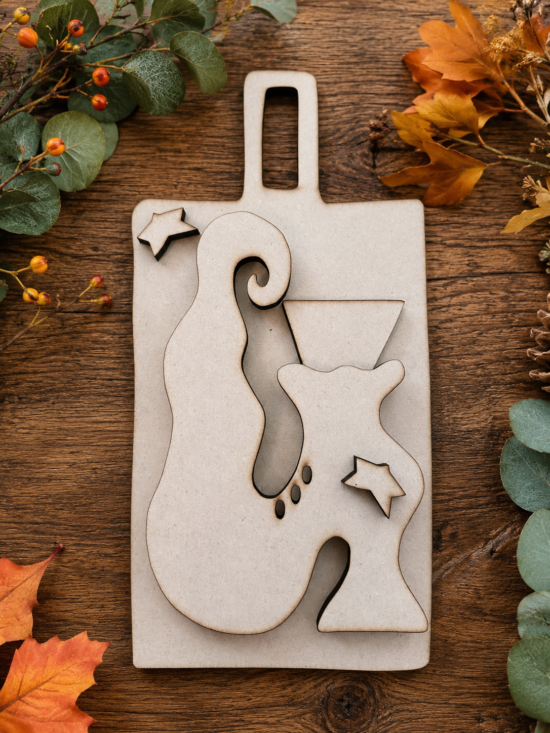 Whimsy witch boot on board