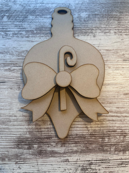 Hanging ornament with bow