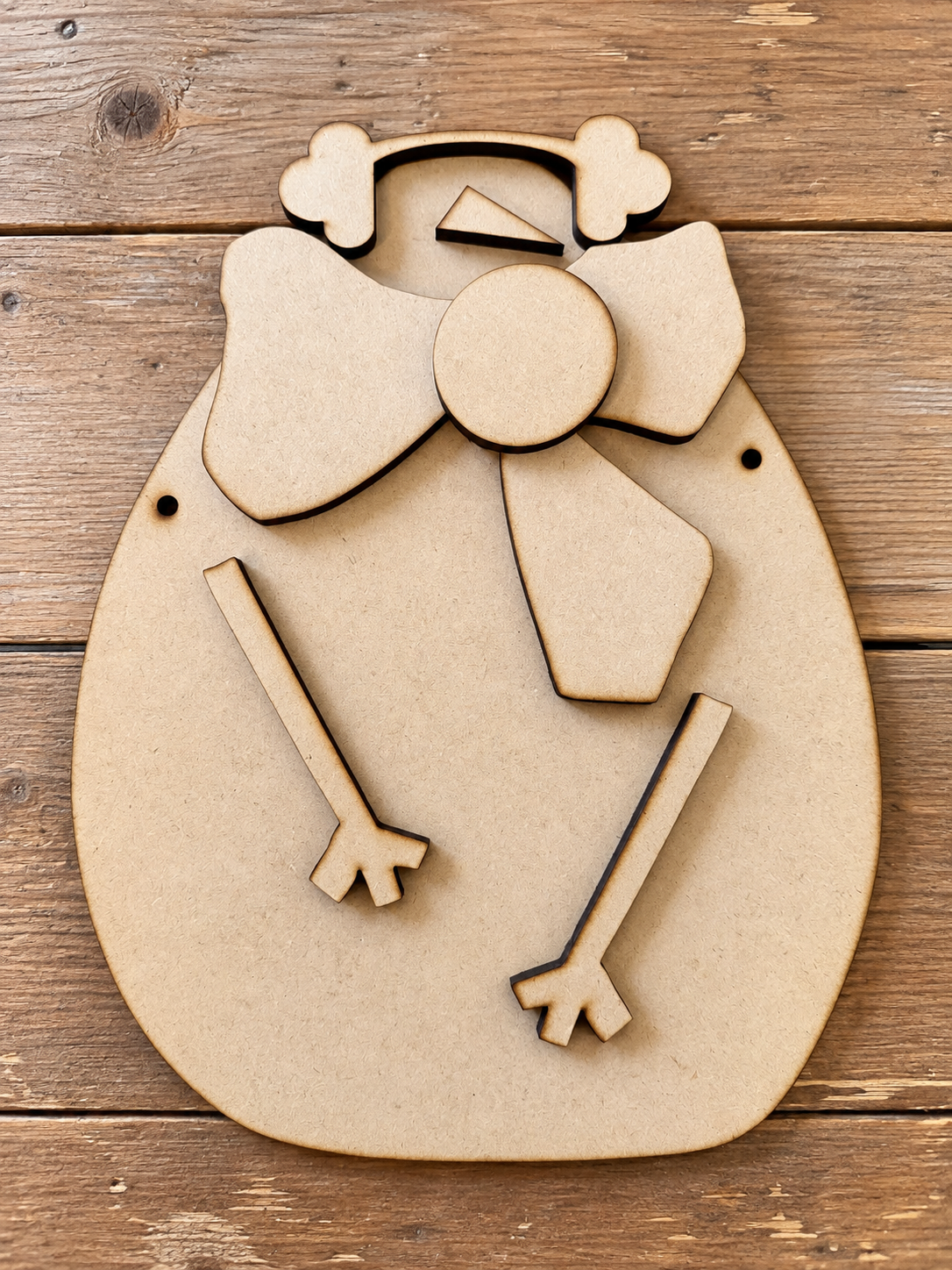 Snowman with earmuffs hanger