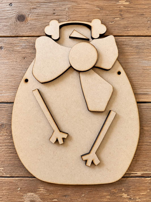 Snowman with earmuffs hanger