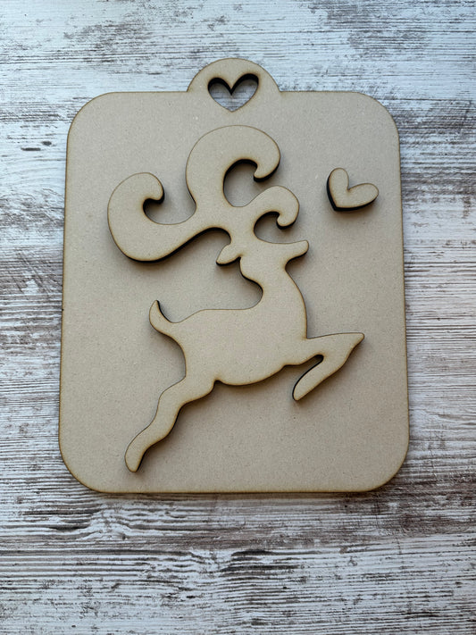 Dancing Whimsical Reindeer