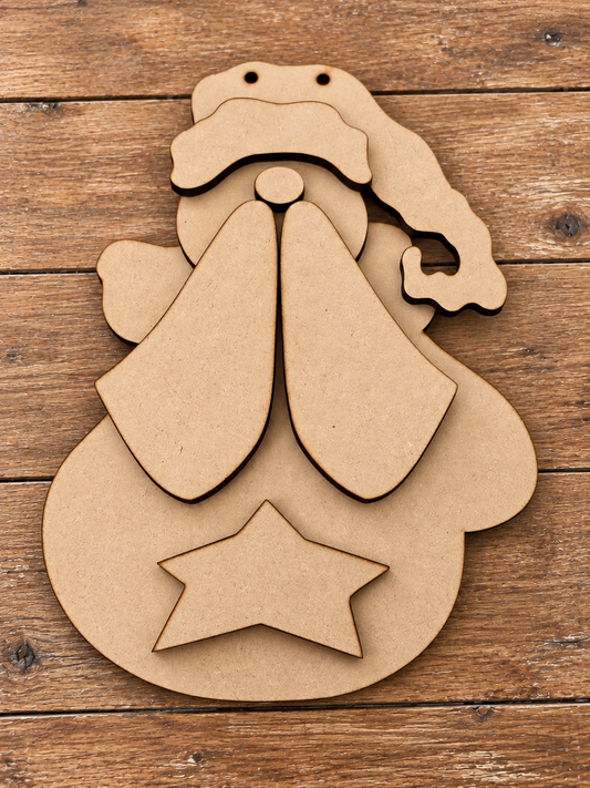 Santa in a mitten hanger