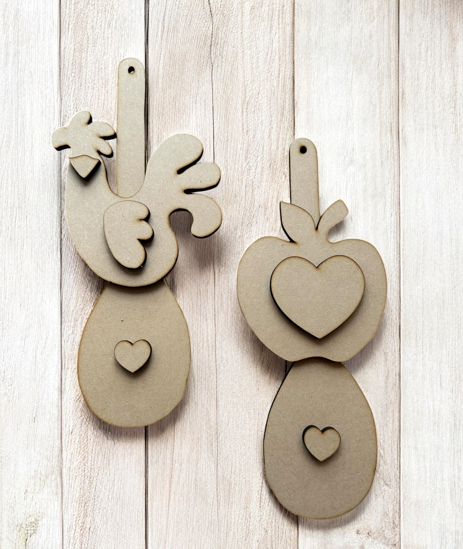 Country Kitchen rooster and apple spoon set – Booxie & Button Designs