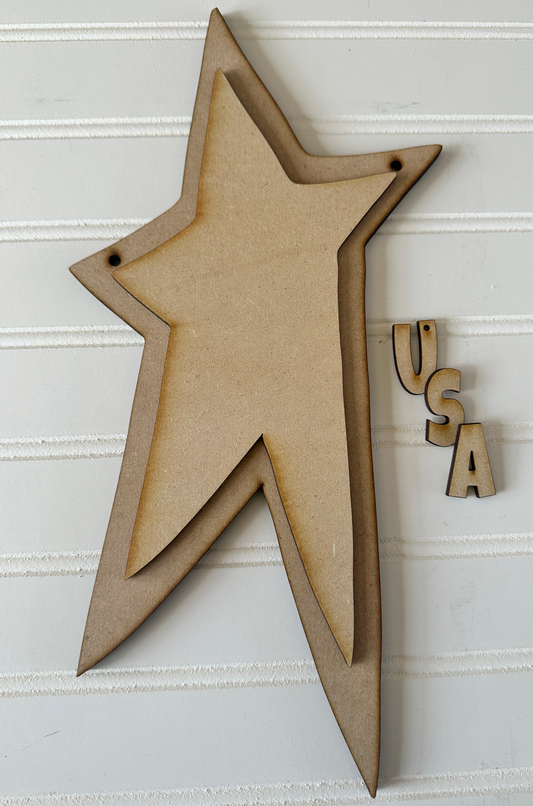 Hanging primitive Star USA