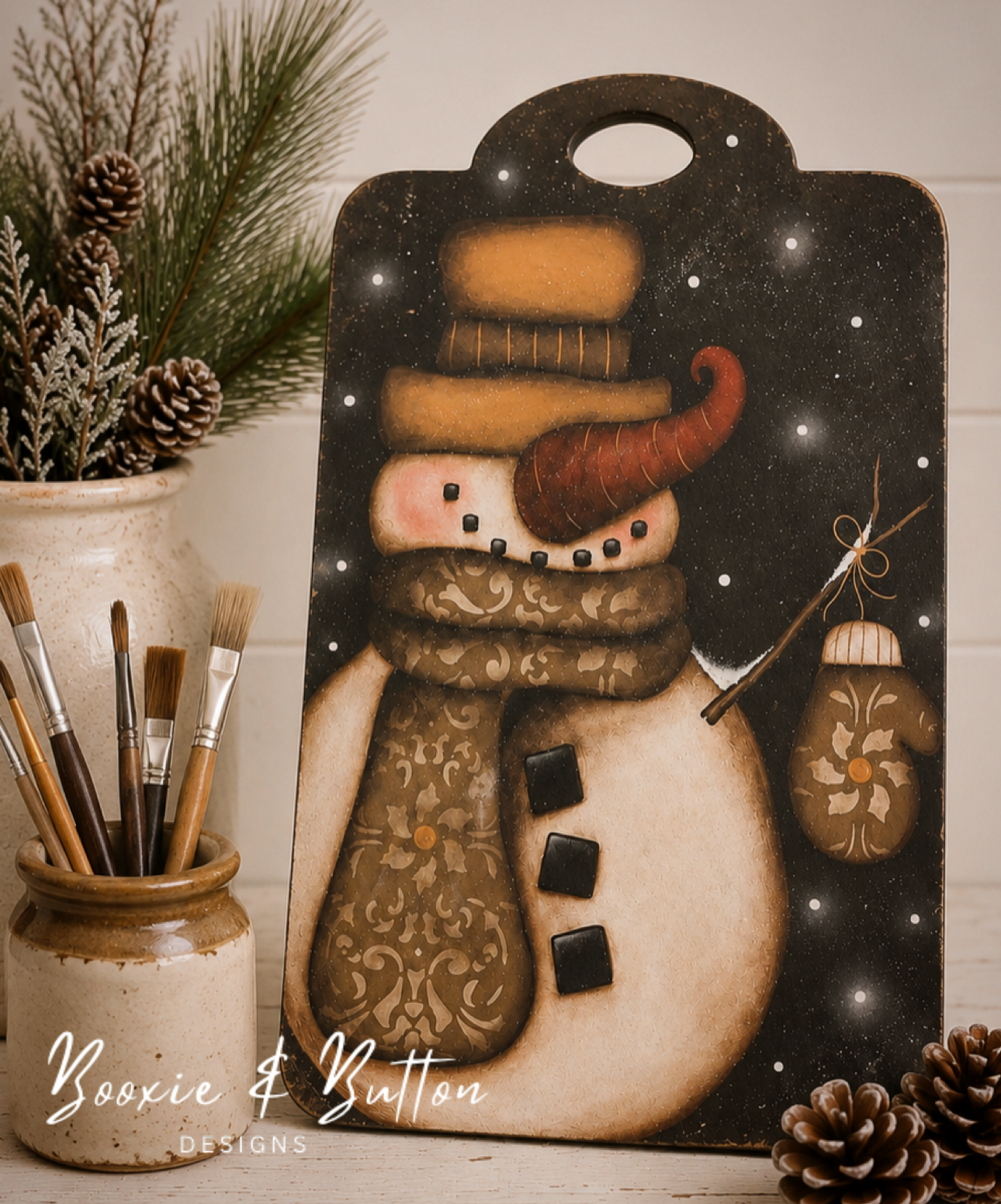 A Frosty Christmas in July online paint class