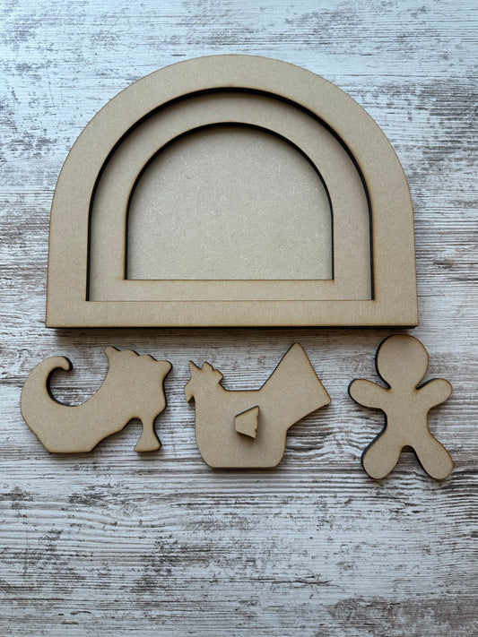 Three layer frame/surface kit "B"