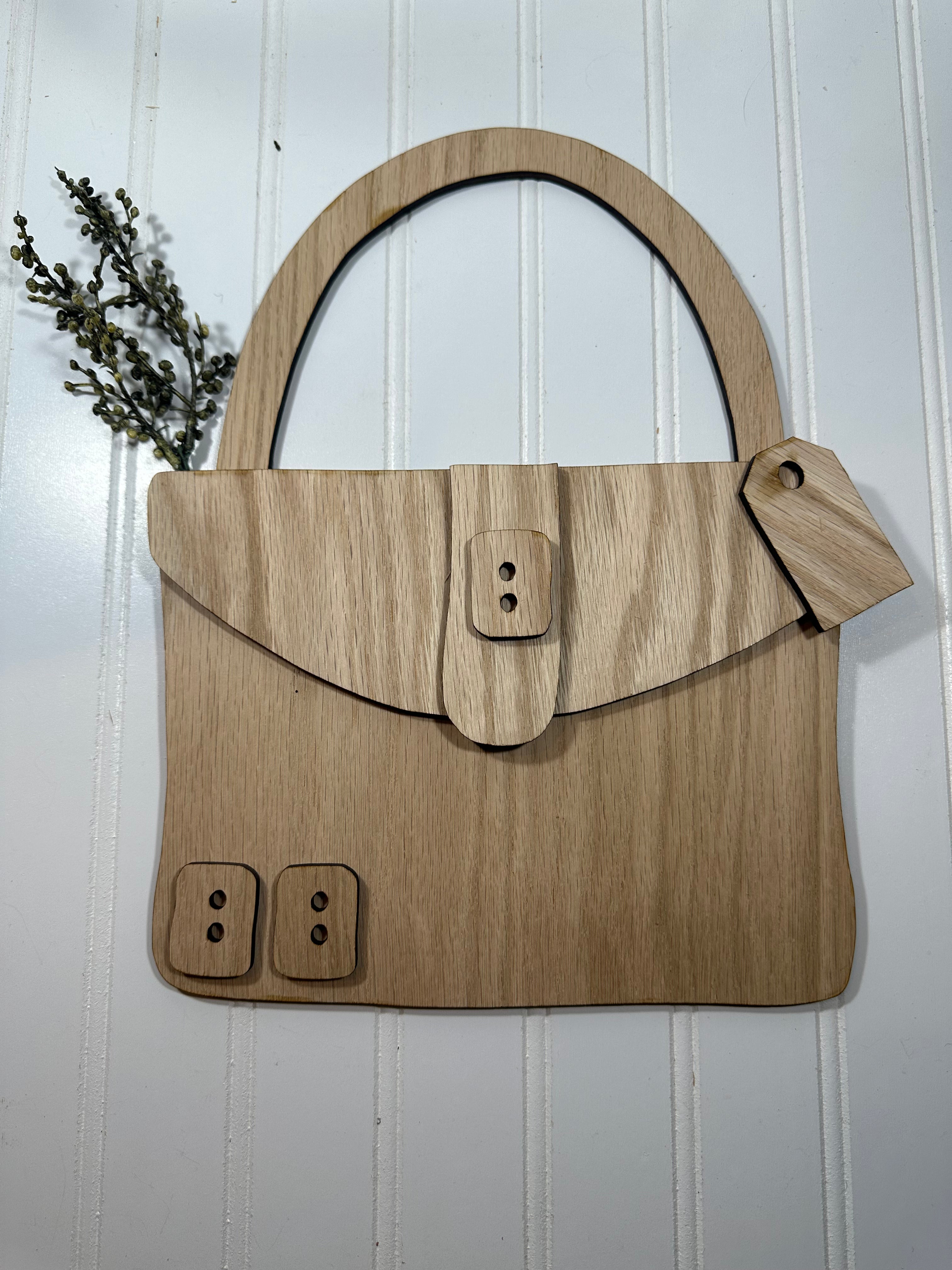 Purse with buckle booxie button designs