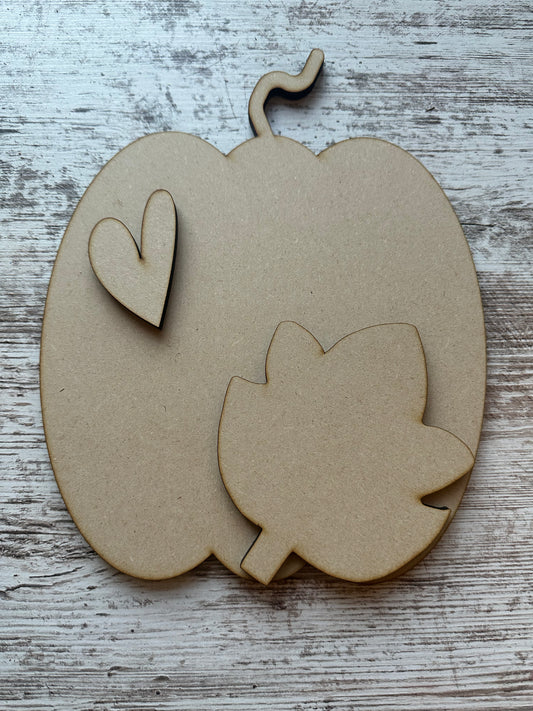 Pumpkin with leaf kit