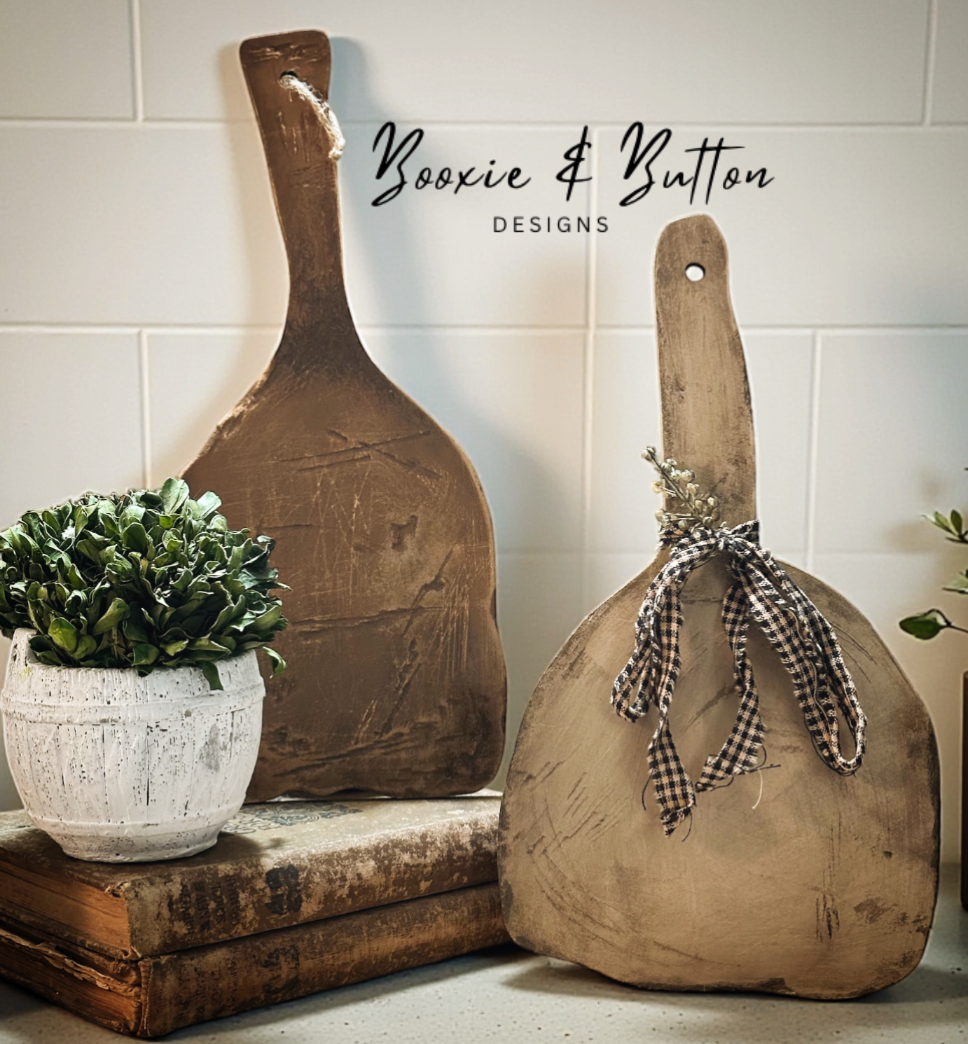 Vintage Butter Paddles and strainer