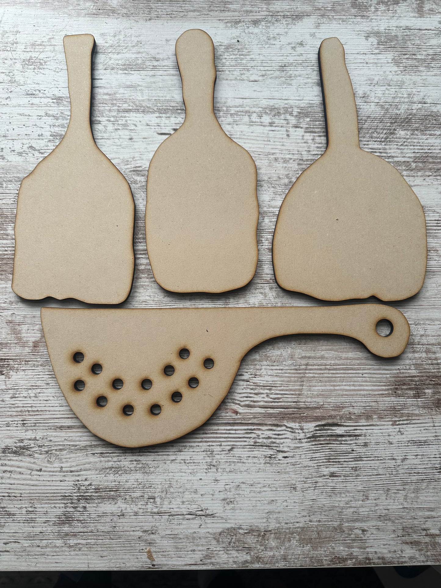 Vintage Butter Paddles and strainer